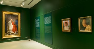 A view of the "Osman Hamdi Bey" exhibit at Pera Museum.