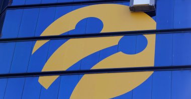 The logo of Turkcell on the Tat Towers in Istanbul, Turkey, June 29, 2016. (Reuters Photo)