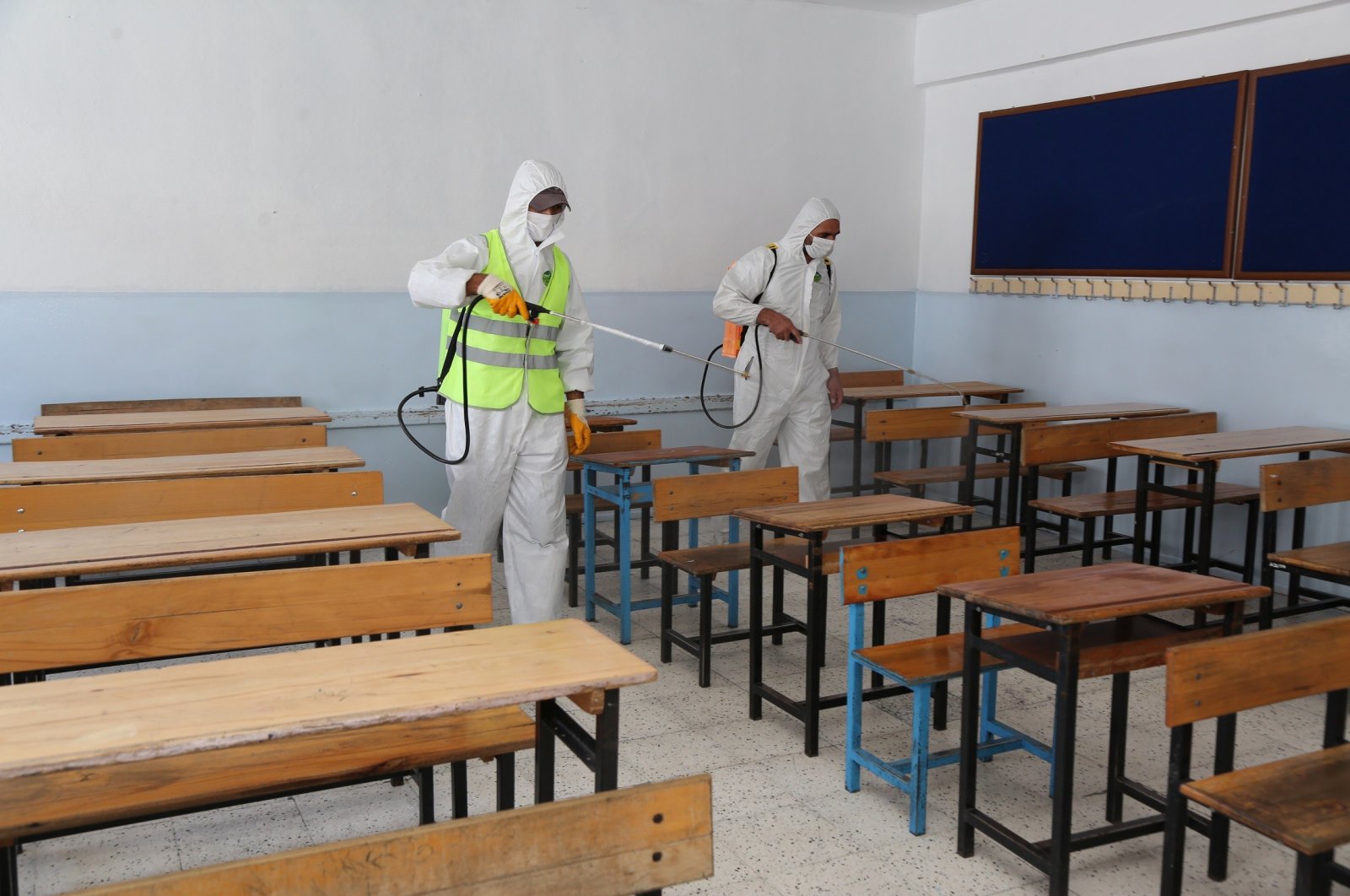 Schools are being disinfected countrywide as exams approach. (IHA File Photo)