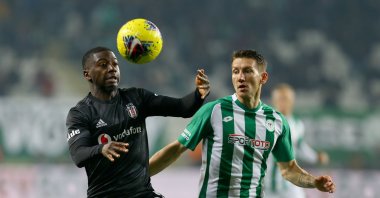 Beşiktaş's Abdoulay Diaby, who is on loan from Portugal's Sporting CP, during a Süper Lig match against Konyaspor, in Konya, Turkey, Nov. 23, 2019. (AA Photo)