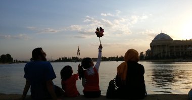 Still shot showing the Fazili family in the movie. 