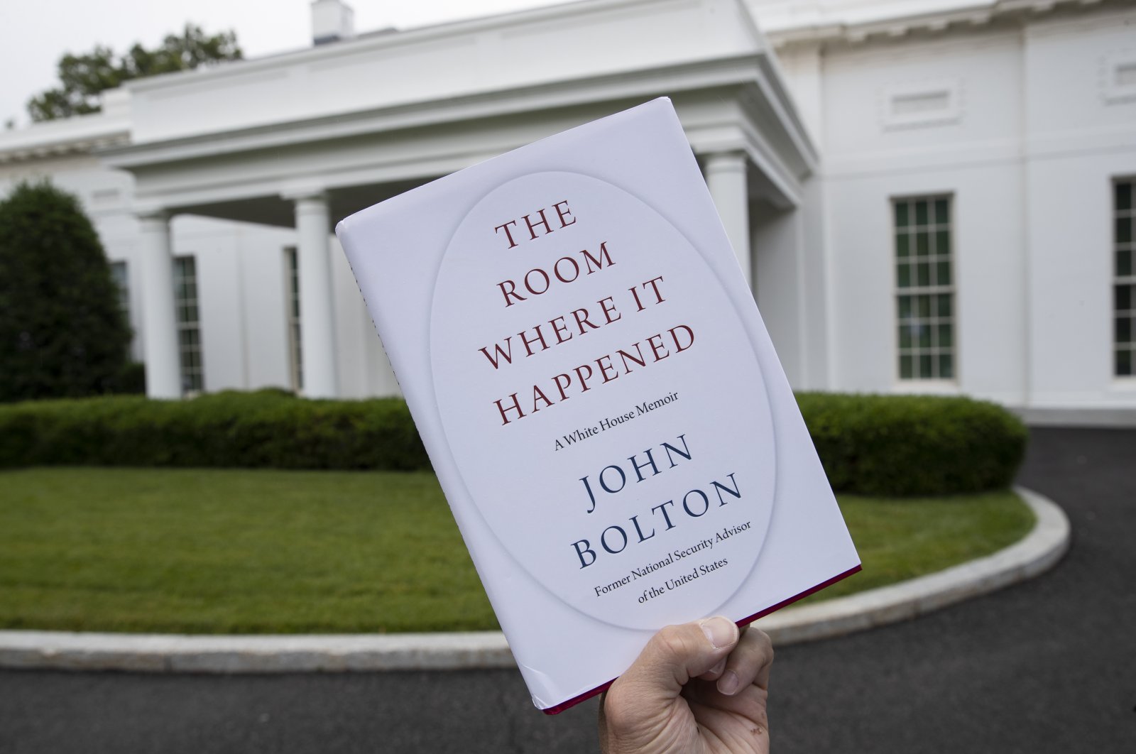 A copy of "The Room Where It Happened," by former national security adviser John Bolton, is photographed at the White House, Washington, June 18, 2020. (AP Photo)