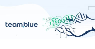 The logo of team.blue, which announced that it acquired Turkish network provider Natro on June 22, 2020. (Courtesy of team.blue)