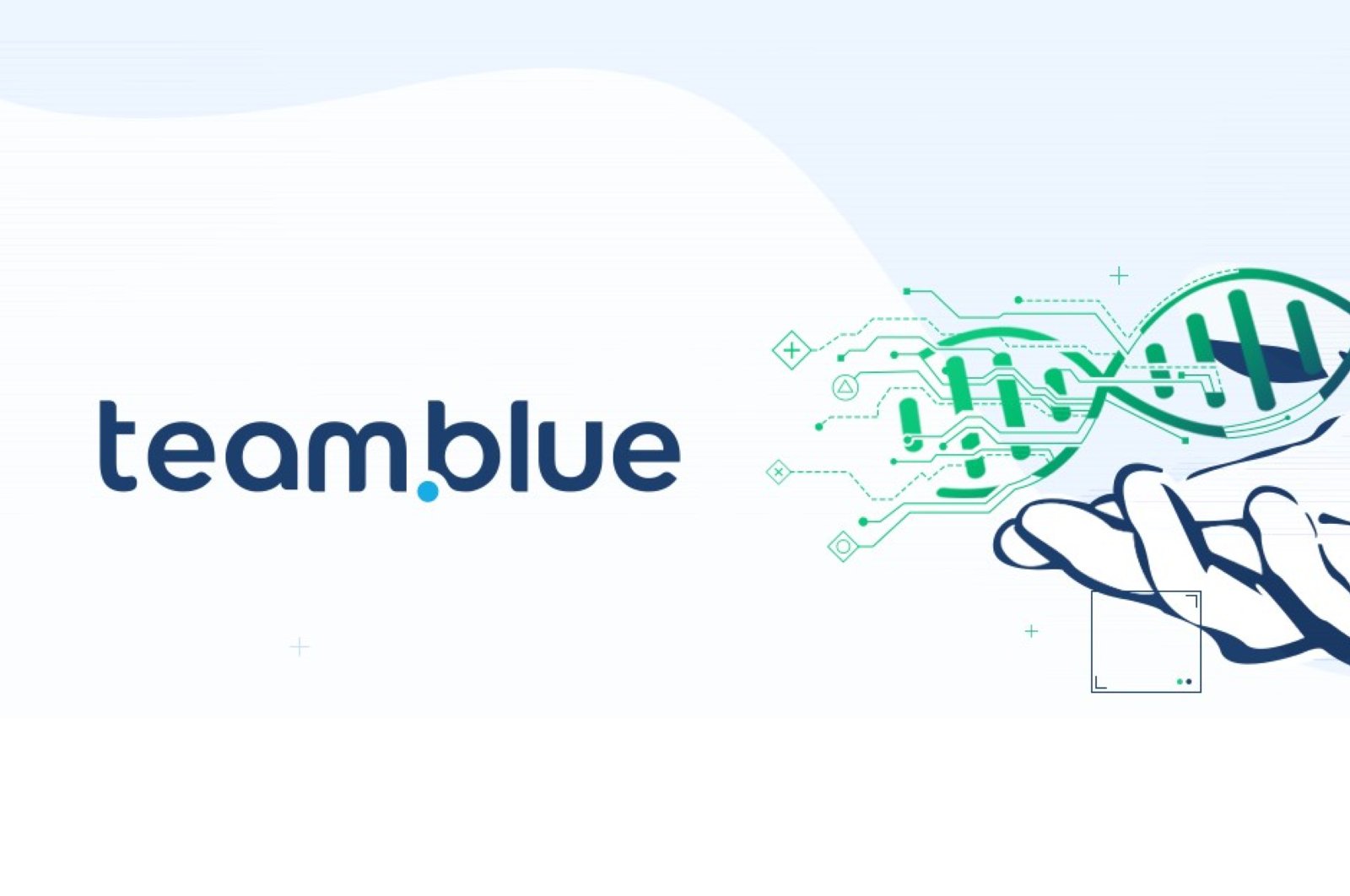 The logo of team.blue, which announced that it acquired Turkish network provider Natro on June 22, 2020. (Courtesy of team.blue)