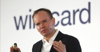 Markus Braun, CEO of financial services company Wirecard, attends the earnings press conference in Munich, Germany, April 25, 2019. (AP Photo)