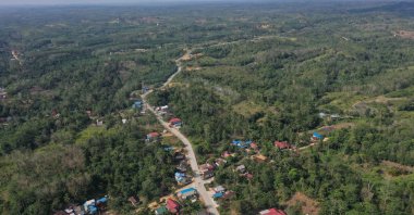 An aerial view of Sepaku district in North Penajam Paser, East Kalimantan province, Indonesia, Aug. 28, 2019. (Reuters Photo)