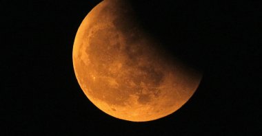 The shadow of the Earth is seen on the Moon during a total lunar eclipse, Shanghai, Dec. 21, 2010. (Reuters File Photo)