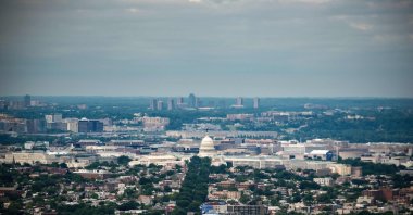 Aerial view of Capitol Hill is seen in Washington, D.C., United States, May 25, 2020. (AFP Photo)