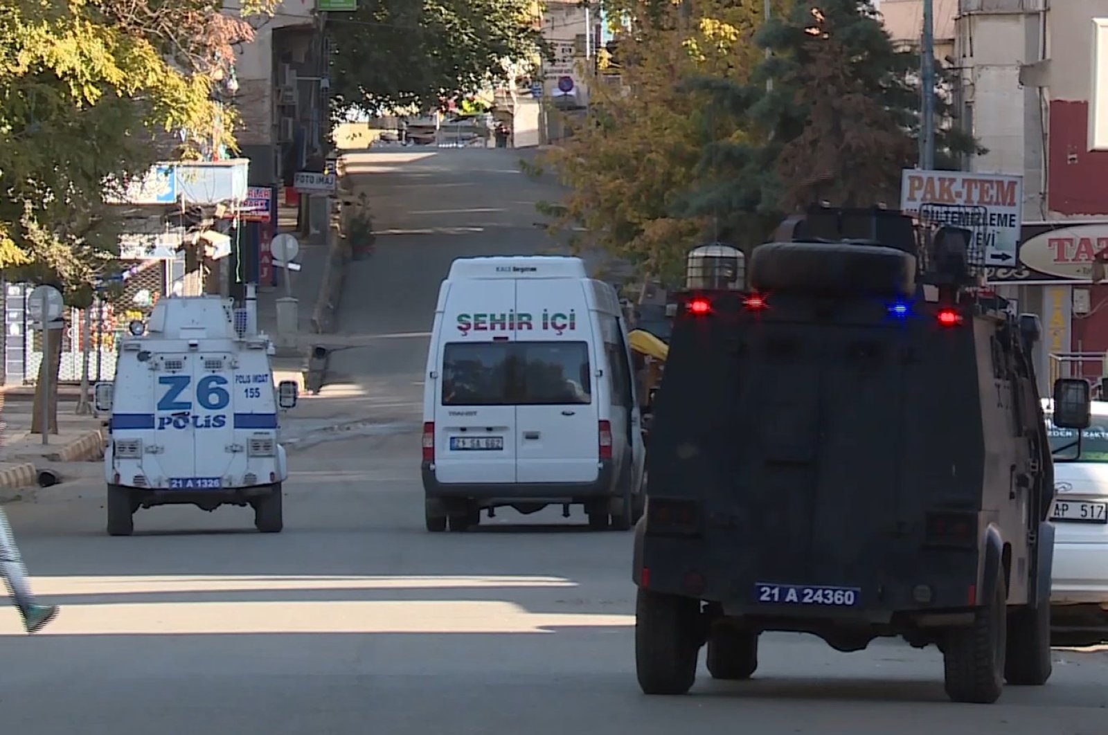 Vehicles in Diyarbakır participate in an operation against the PKK terrorist organization that led to the arrest of 42 suspects in several provinces, Turkey, June 26, 2020. (DHA Photo)