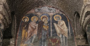 Gümüşler Monastery is famed for glorious mural paintings. (AA PHOTO)