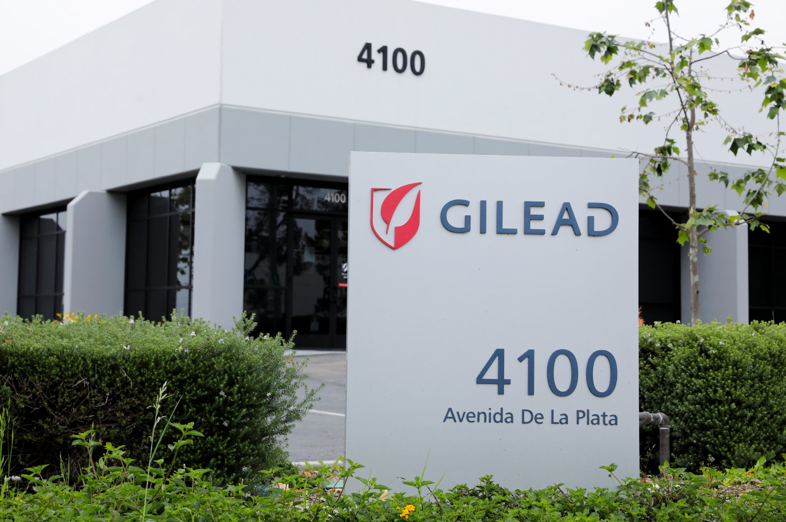 Gilead Sciences Inc. pharmaceutical company is seen during the coronavirus outbreak, Oceanside, California, U.S., April 29, 2020. (Reuters Photo)