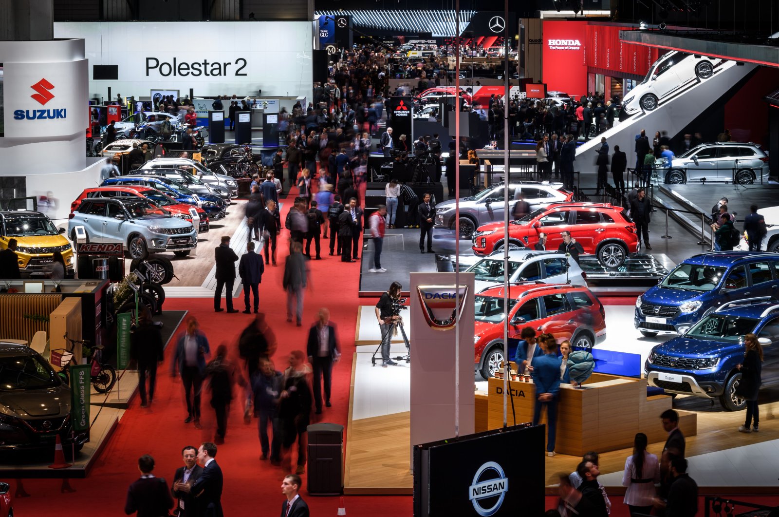 General view during a press day ahead of the Geneva International Motor Show in Geneva, Switzerland, March 5, 2019. (AFP Photo)