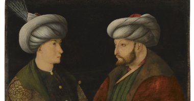 The painting purchased by the Istanbul Metropolitan Municipality. (DHA PHOTO)