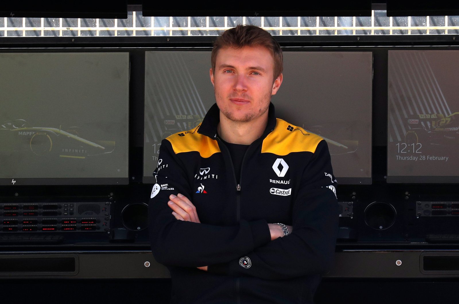 Sergey Sirotkin looks on during testing in Barcelona, Spain, Feb. 28, 2019. (Reuters Photo)