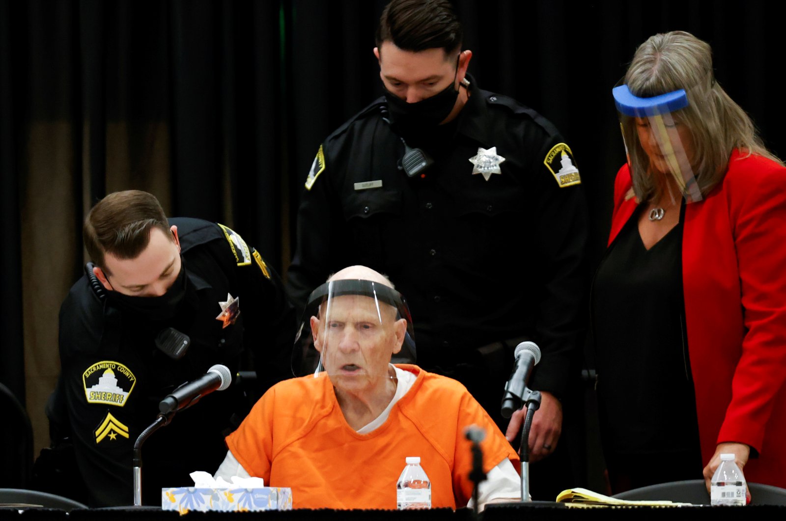 Former police officer Joseph James DeAngelo Jr. attends a hearing on crimes attributed to the "Golden State Killer" at the Sacramento County courtroom, Sacramento, California, June 29, 2020. (REUTERS Photo)