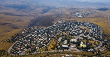 A view of the West Bank Jewish settlement of Ma'ale Efrayim in the Jordan Valley, June 30, 2020. (AP Photo)