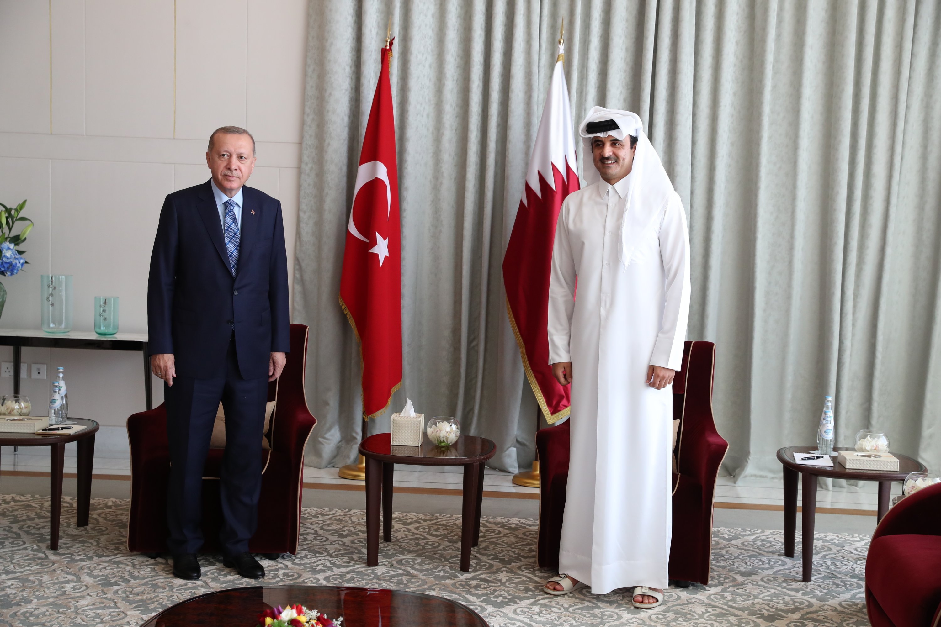 President Erdoğan arrives in Qatar on 1st trip since COVID-19 outbreak |  Daily Sabah