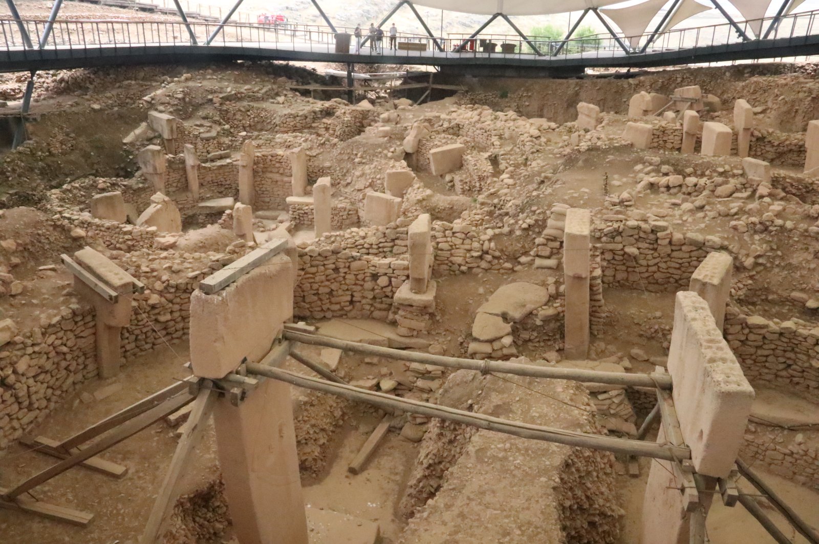 A view from the Göbeklitepe archaeological site in Şanlıurfa, southeastern Turkey, July 1, 2020. ( AA PHOTO)