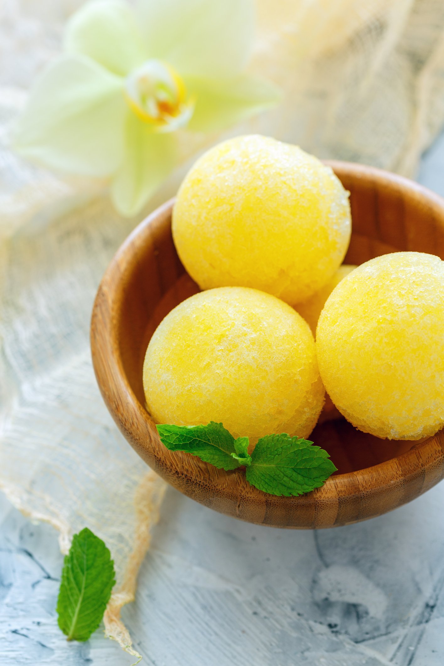 Some delicious melon sorbet is a great post-dinner dessert. (iStock Photo)