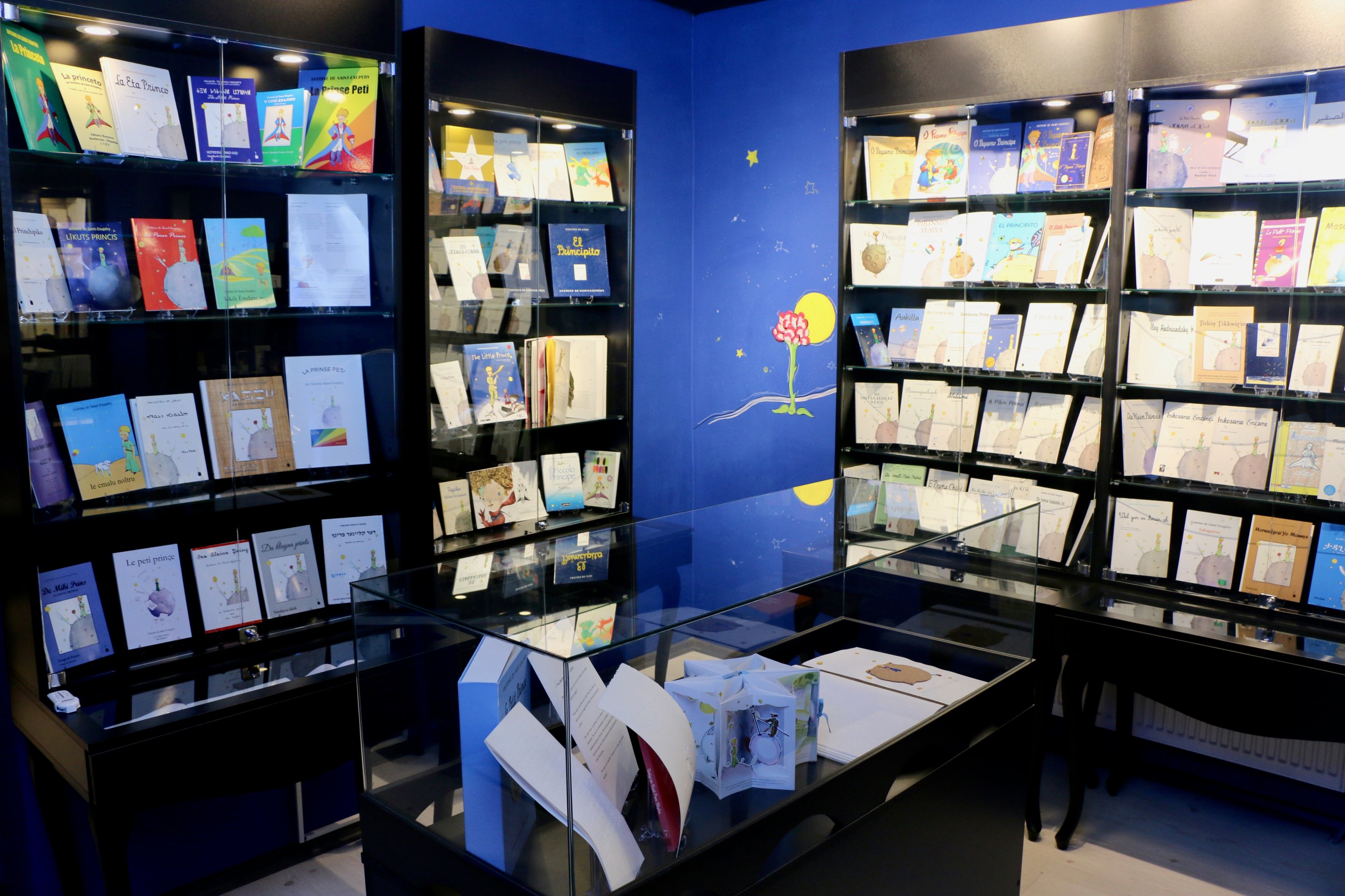 Some editions of “The Little Prince' in different languages are seen at the museum in Eskişehir, Turkey, July 5, 2020. (AA Photo)