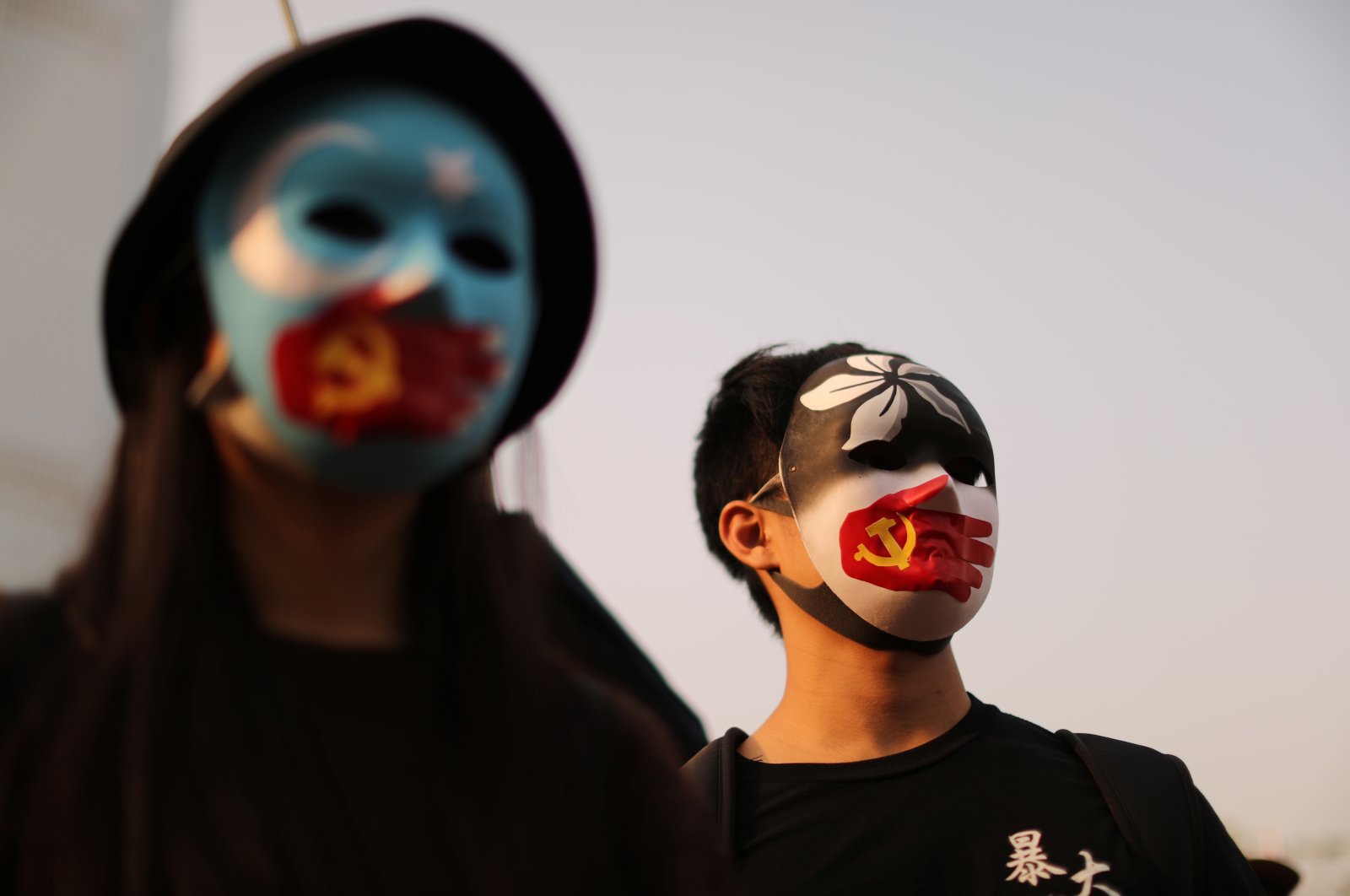 Hong Kong protesters rally in support of Xinjiang Uighurs' human rights in Hong Kong, China, Dec., 22, 2019. (Reuters Photo)