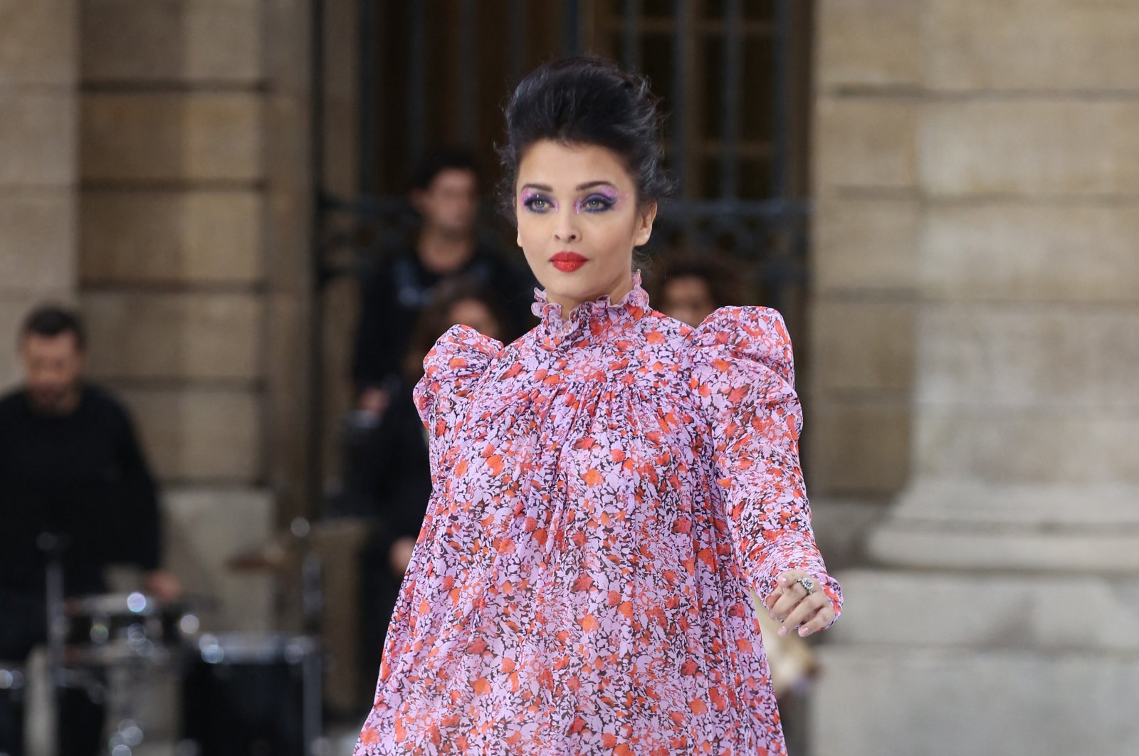 Aishwarya Rai walks the runway during the "Le Defile L'Oreal Paris" Show show as part of Paris Fashion Week in Paris, France on Sept. 28, 2019. (Reuters File Photo)
