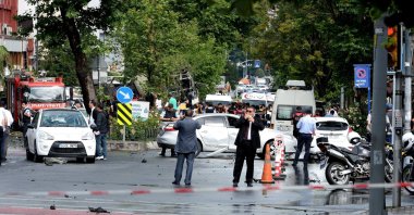 The aftermath of the bombing in Vezneciler area of Istanbul, Turkey, June 7, 2016. (DHA Photo)