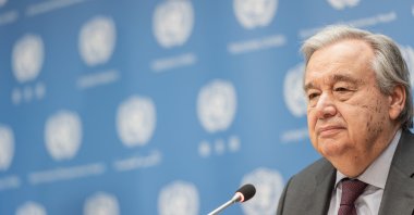 U.N. Secretary-General Antonio Guterres is seen during a briefing regarding the latest World Meteorological Organization (WMO) State of the Climate report at U.N. Headquarters in New York City, New York, U.S., March 10, 2020. (Reuters Photo)