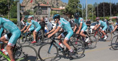 Cyclists participate in a special cross-country race to commemorate July 15 victims, Istanbul, Turkey, July 13, 2020. (AA Photo)