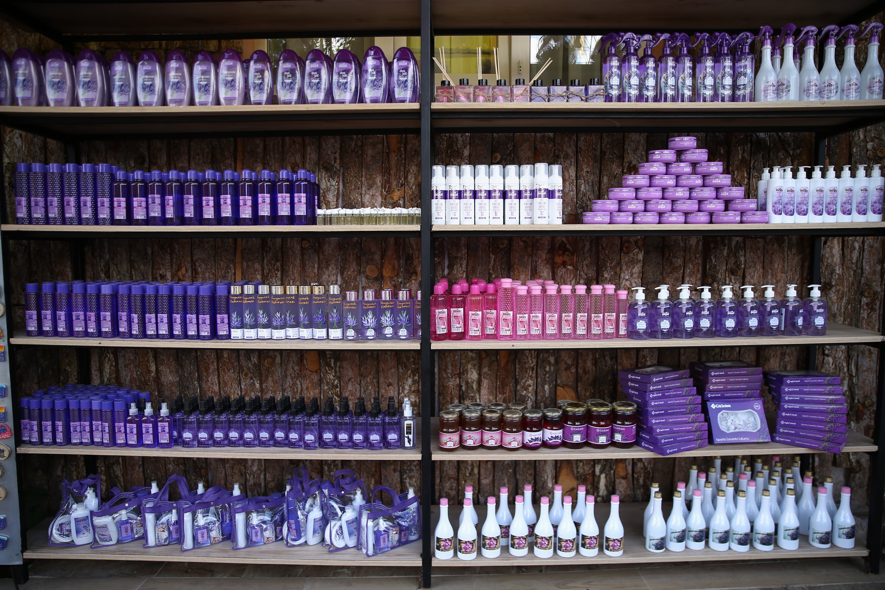 Turkey produces a variety of products from lavender, including soaps, candles and tea. (AA Photo)
