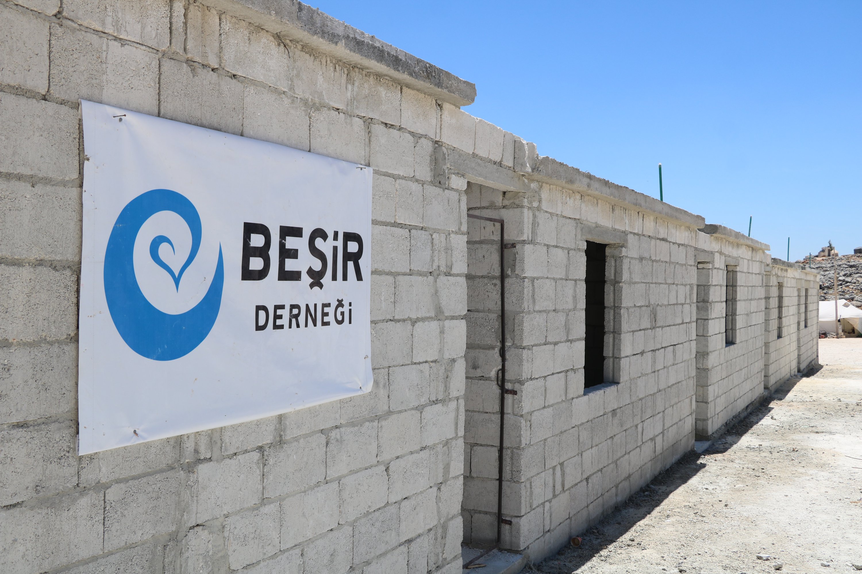The Beşir Foundation erected 180 briquette homes in Idlib to provide better living conditions for displaced Syrians, northern Syria, July 16, 2020. (AA Photo)