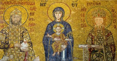 Christian mosaic icon in the Hagia Sofia. (iStock Photo)