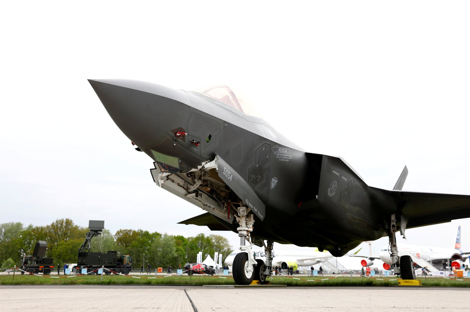 A Lockheed Martin F-35 aircraft is seen at the ILA Air Show in Berlin, Germany, April 25, 2018. (Reuters Photo)