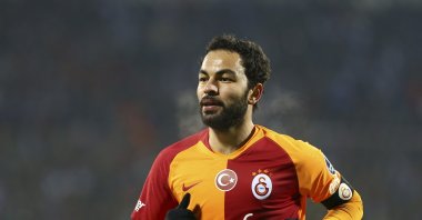 Selçuk Inan runs during a match against Erzurumspor, Erzurum, Turkey, March 3, 2019. (AA Photo) 