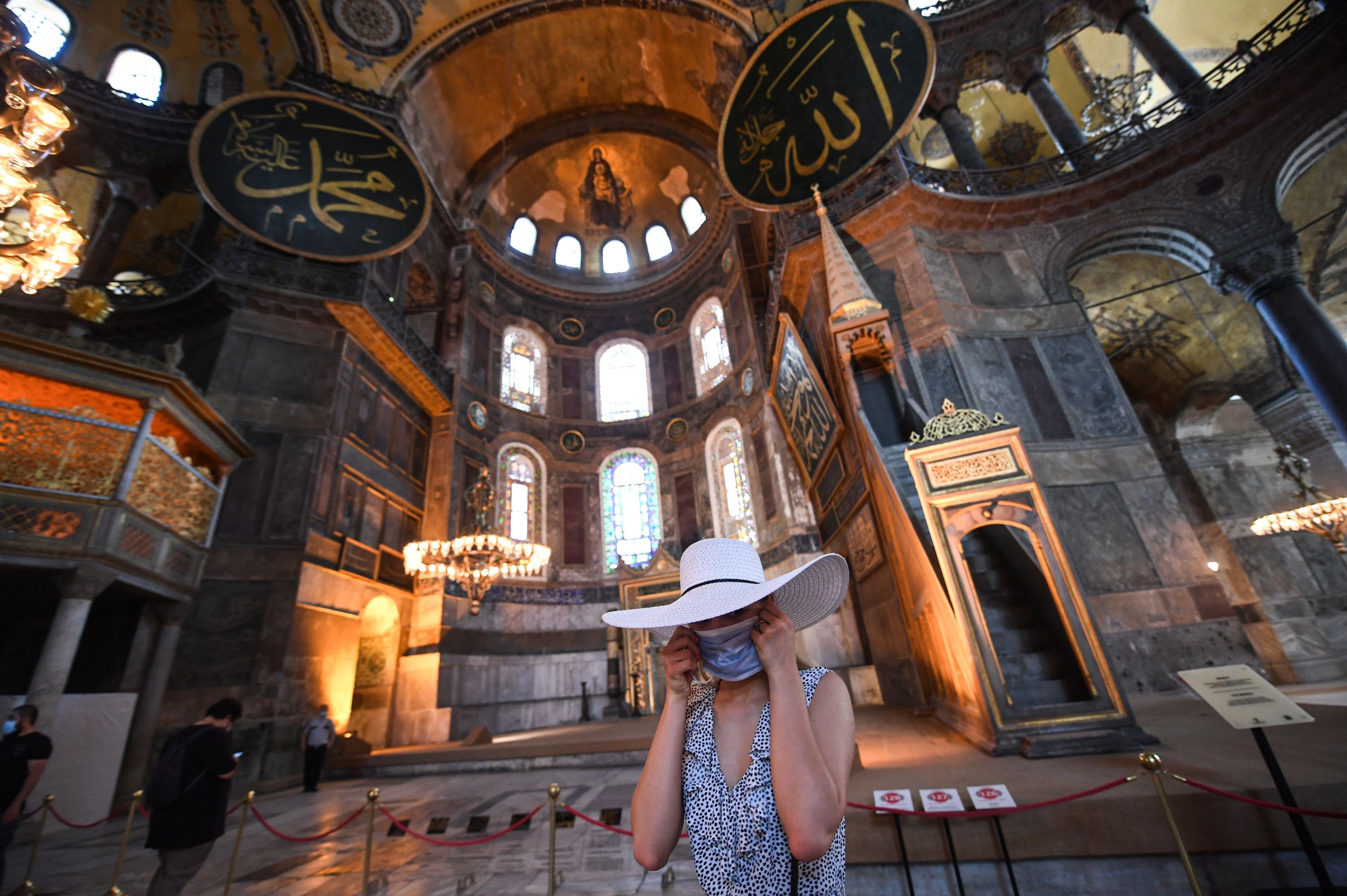 turkey to keep hagia sophia mosaics as is after reversion to mosque daily sabah