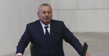 MHP deputy Cemal Enginyurt speaks in Turkish Parliament, July 10, 2020. (AA Photo)