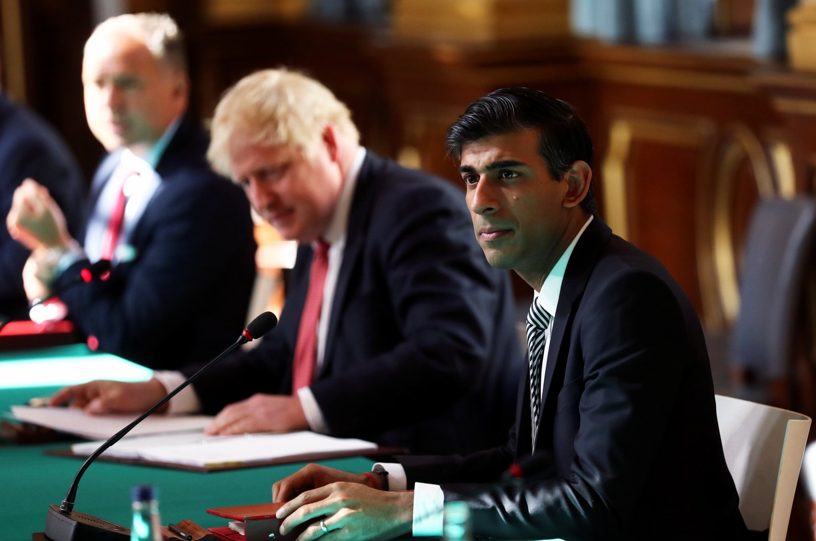 Britain's Chancellor of the Exchequer Rishi Sunak attends a face-to-face meeting of the cabinet team of ministers at the Foreign and Commonwealth Office (FCO) in London, Britain, July 21, 2020. (Reuters Photo)