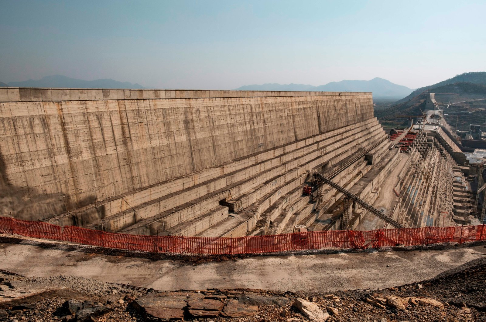 A general view of the Grand Ethiopian Renaissance Dam (GERD), near Guba in Ethiopia, Dec. 26, 2019. (AFP)