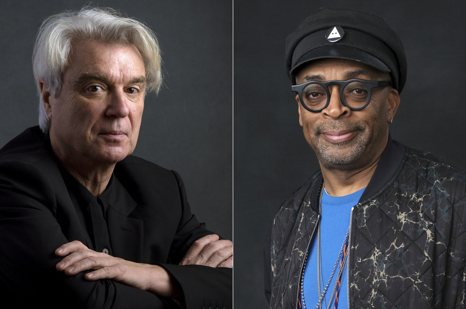 This combination photo shows musician David Byrne, left, and director Spike Lee. (AP Photo)