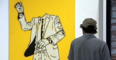 Exhibition view from the Cocoon gallery, Istanbul, Turkey, July 22, 2020. (AA Photo)