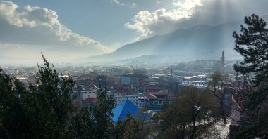 A view of the city of Bursa from the Tombs of Osman and Orhan, northwestern Turkey, Feb. 11, 2018. (Gabriela Akpaça / Daily Sabah)