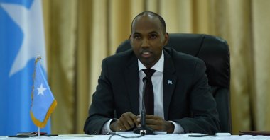 Somalian PM Hassan Ali Khaire chairs the security conference on review of joint operations by Somali National Army (SNA) and AMISOM in Mogadishu, Somalia on May 18, 2019. (AMISOM Photo)