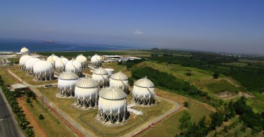 Turkey's largest capacity LPG terminal in Dörtyol district of southern Hatay province.  (Photo by  BDY Group via AA )
