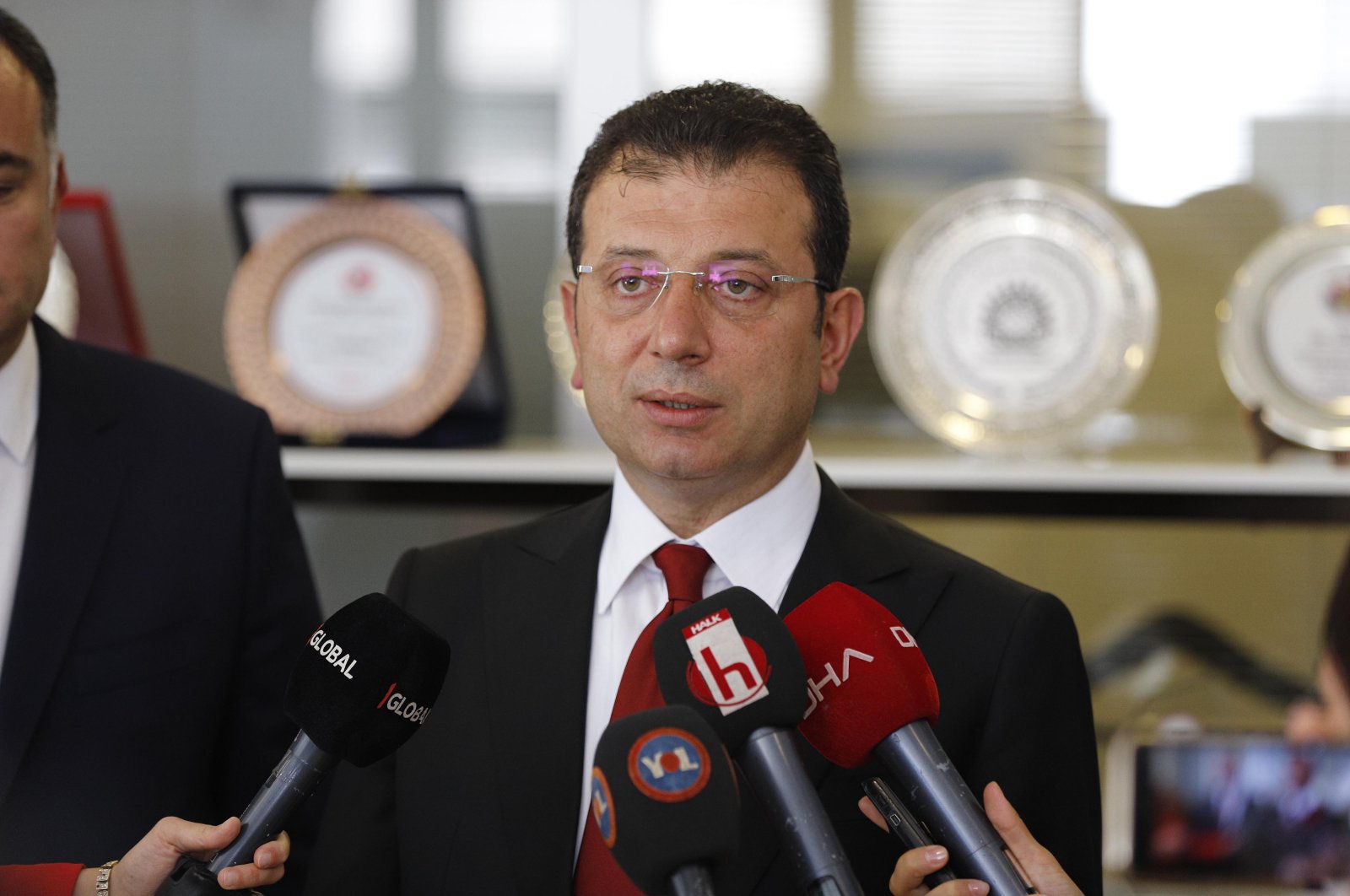 IBB Mayor Ekrem Imamoğlu responds to reporters' questions in Ankara, Turkey, July 24, 2020. (DHA Photo)
