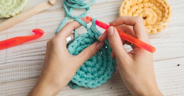 If you'd like to pick up a craft but knitting seems too complex, have a try at crocheting. (iStock Photo)