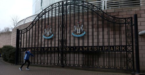 General view outside of the Newcastle United’s St James' Park, Newcastle, Britain, Jan. 18, 2020. (Reuters Photo)