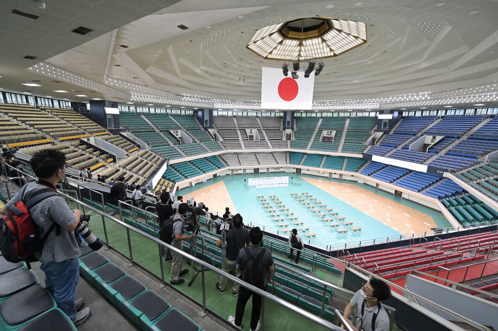 A picture shows the Nippon Budokan, scheduled to be the venue for the Tokyo Olympics and Paralympic Games, in Tokyo, Japan, July 29, 2020. (Reuters Photo)