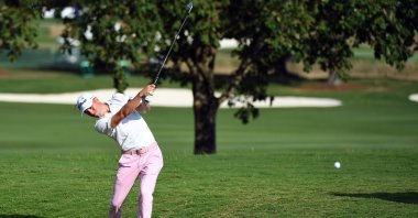 Justin Thomas, a favorite in the upcoming tournament, plays his shot at the FedEx St. Jude Invitational in Memphis, Tennesee, U.S., Aug. 2, 2020. (Reuters Photo)