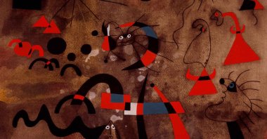 Joan Miro, "The Escape Ladder," 1959, 35.8 by 43.3 centimeters. (Courtesy of SSM)