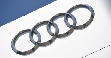 The company logo is seen at the headquarters of the German car manufacturer Audi in Ingolstadt, Germany, June 3, 2020. (Reuters Photo)